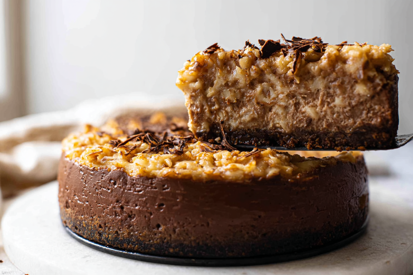 German Chocolate Cheesecake