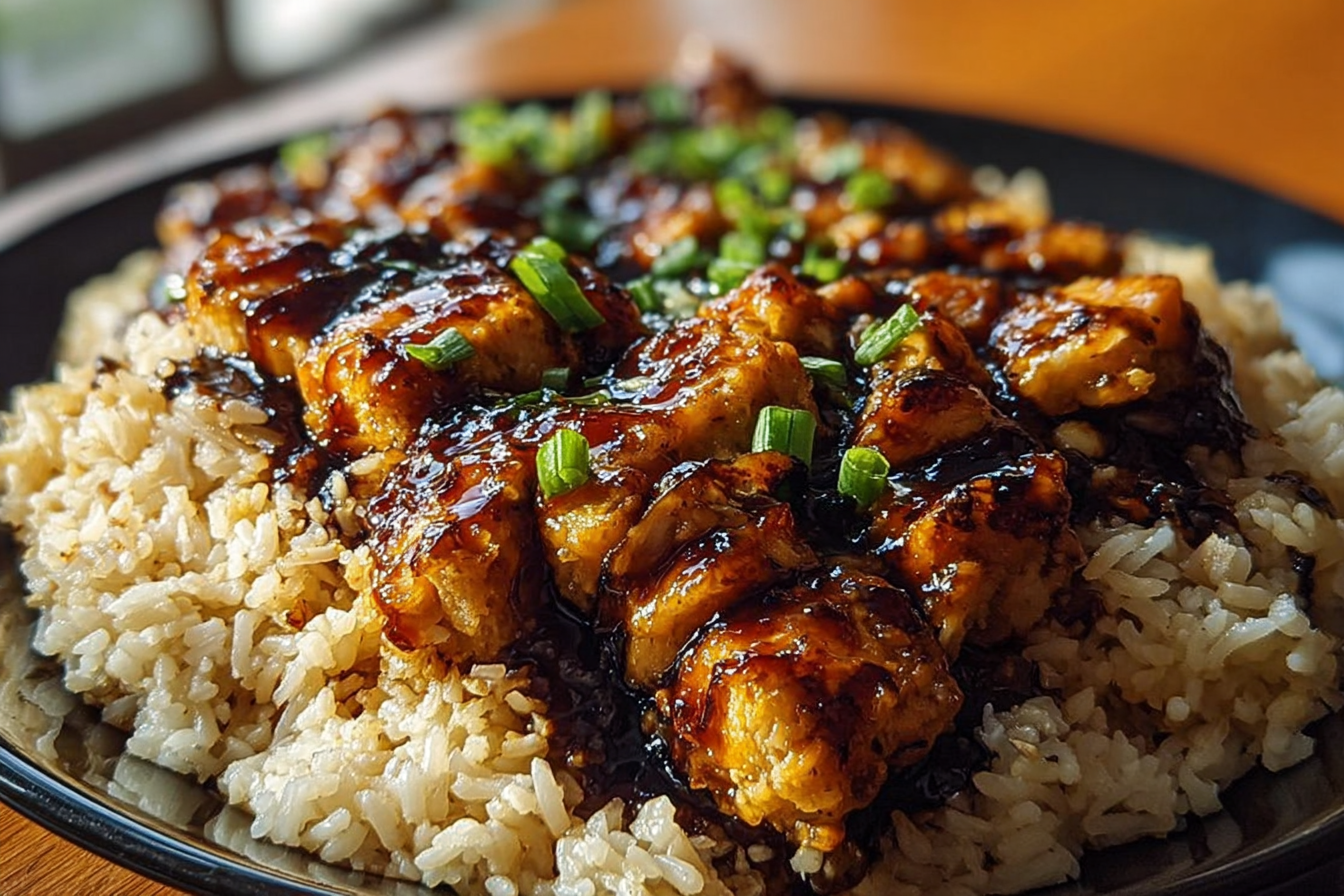 Honey Bbq Chicken Rice