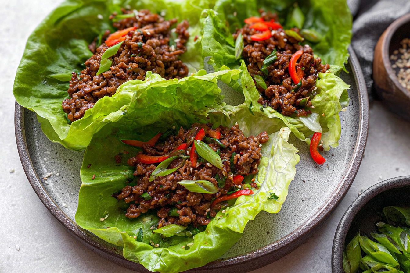 Korean Beef Lettuce Wraps