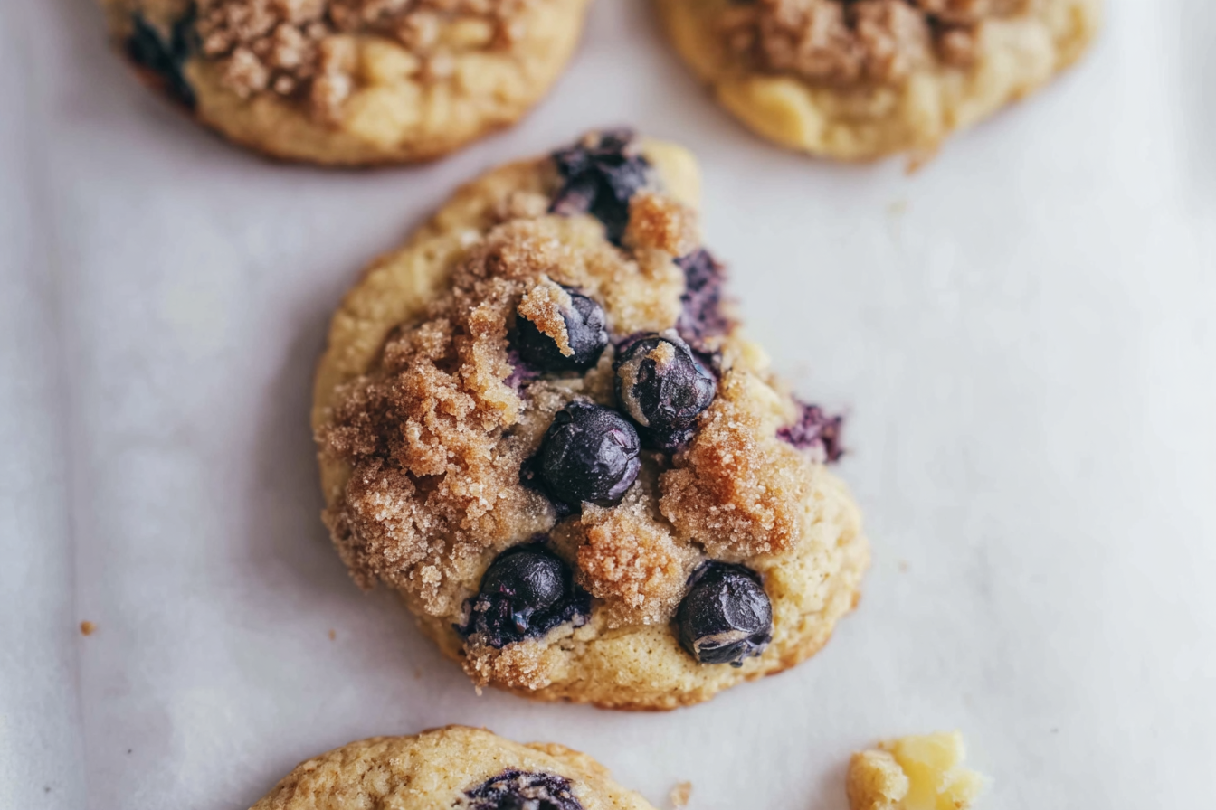 Lemon Blueberry Muffin Cookies