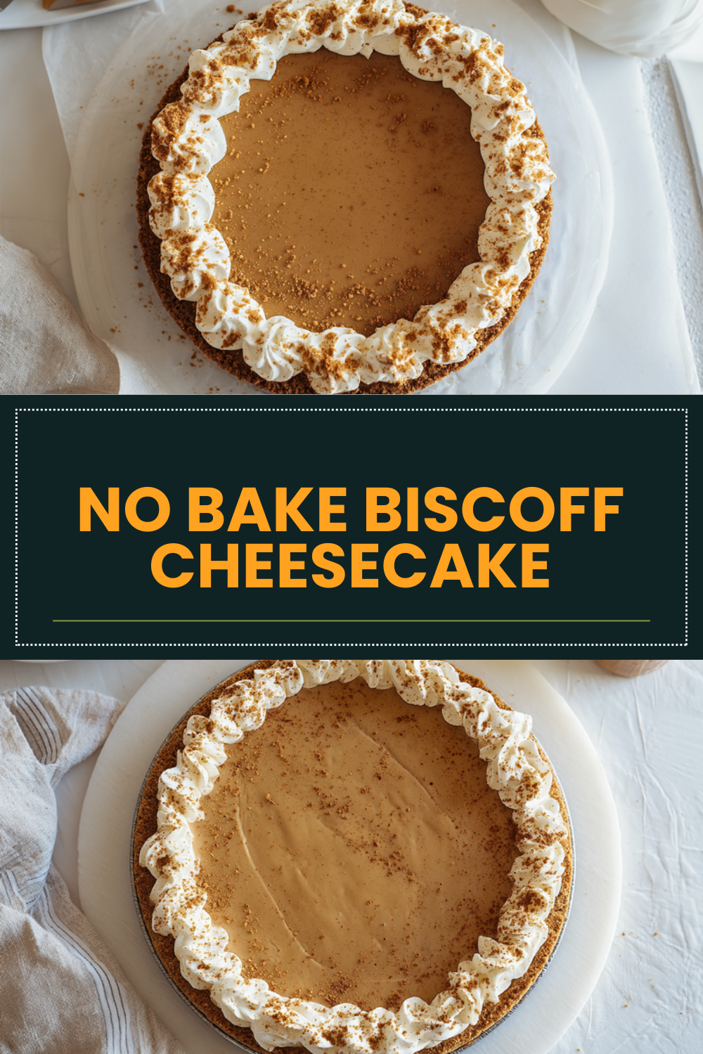 No Bake Biscoff Cheesecake
