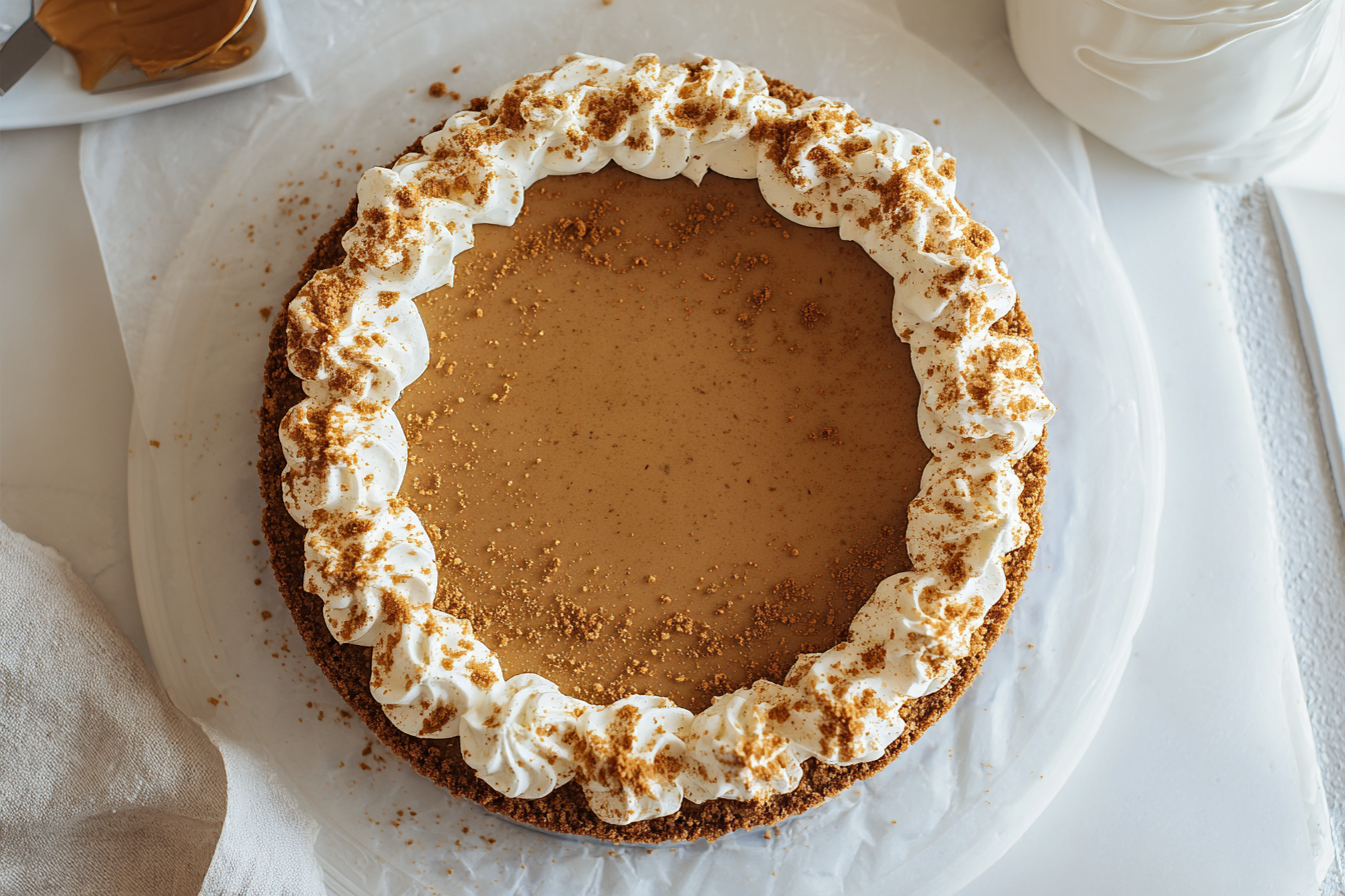 No Bake Biscoff Cheesecake