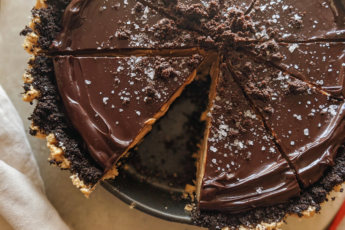 No Bake Peanut Butter Chocolate Pie