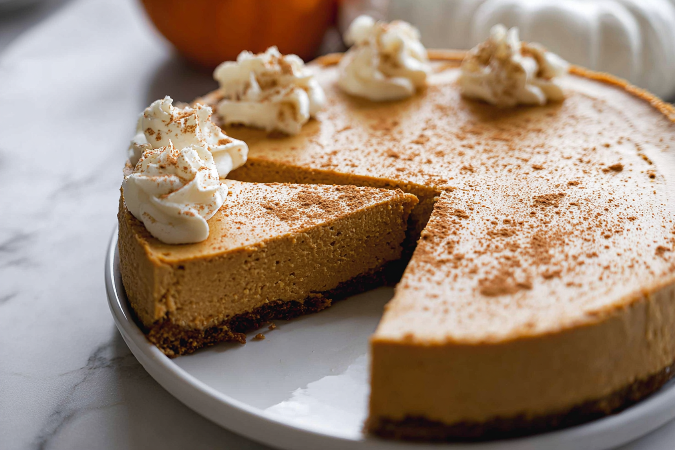 No Bake Pumpkin Cheesecake