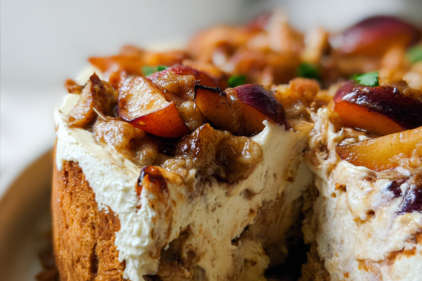 Peach Cobbler Cheesecake