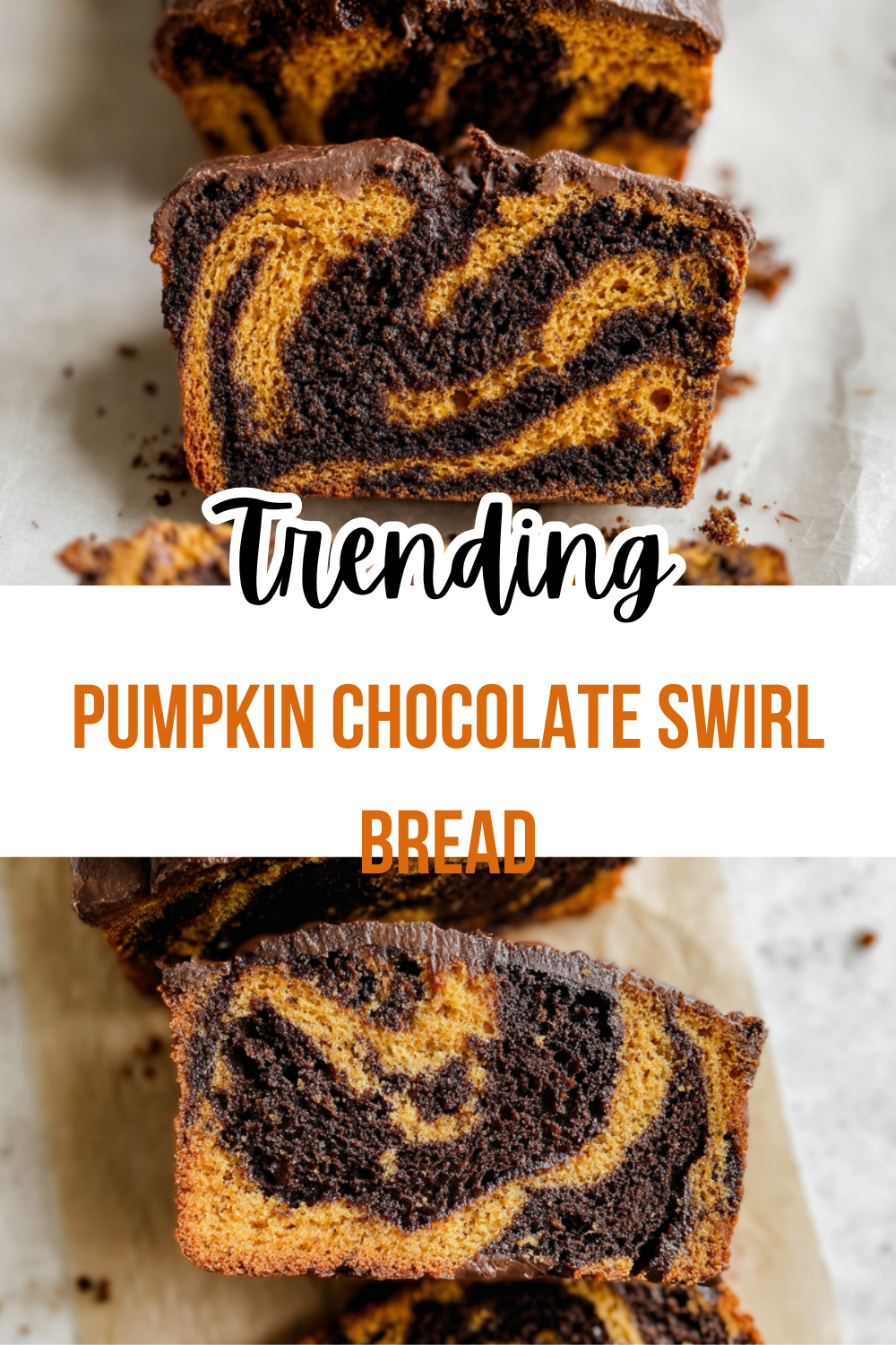 Pumpkin Chocolate Swirl Bread