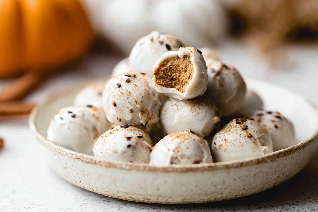 Pumpkin Cream Cheese Truffles