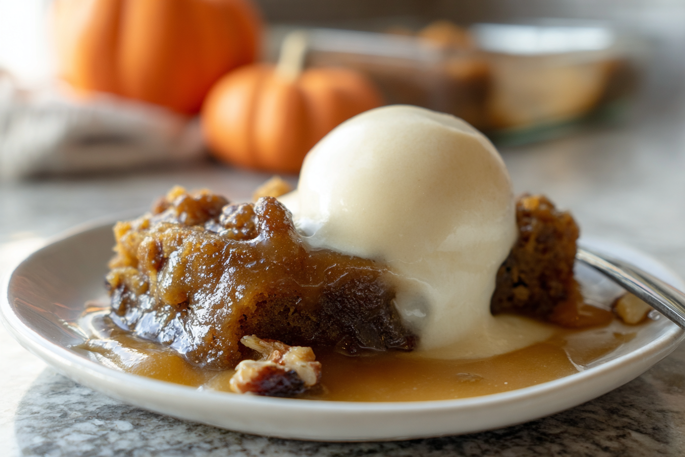 Pumpkin Sticky Toffee Pudding