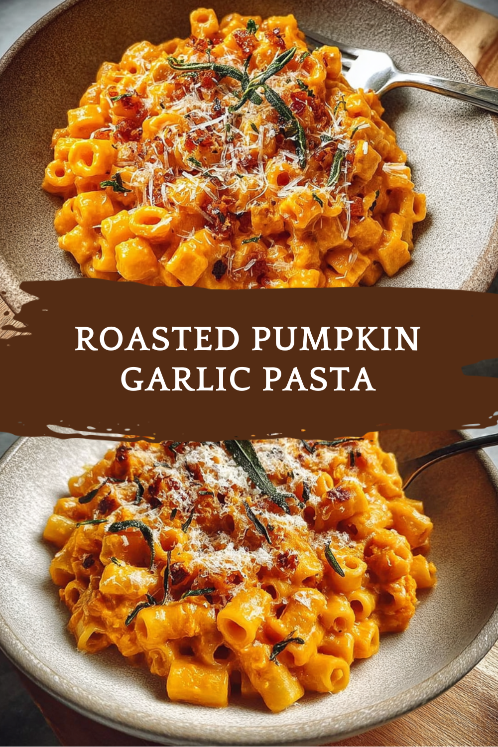 Roasted Pumpkin Garlic Pasta