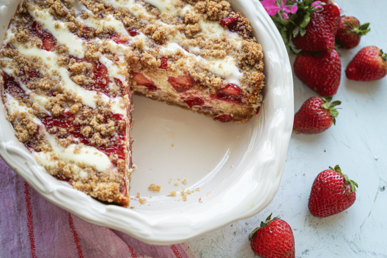 Roasted Strawberry Crumble Cheesecake Recipe 25.Png