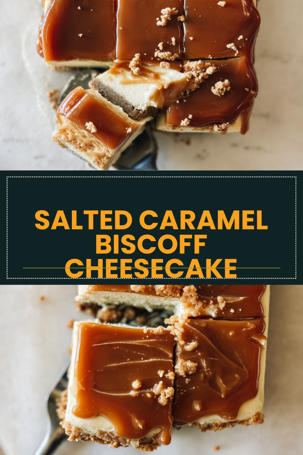 Salted Caramel Biscoff Cheesecake
