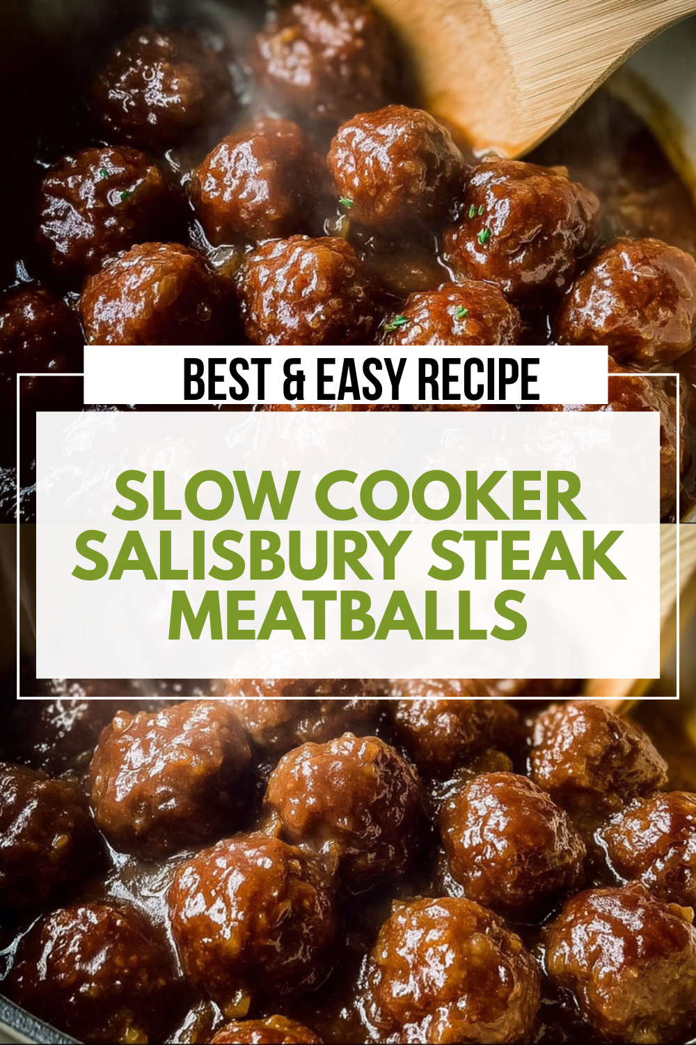 Slow Cooker Salisbury Steak Meatballs