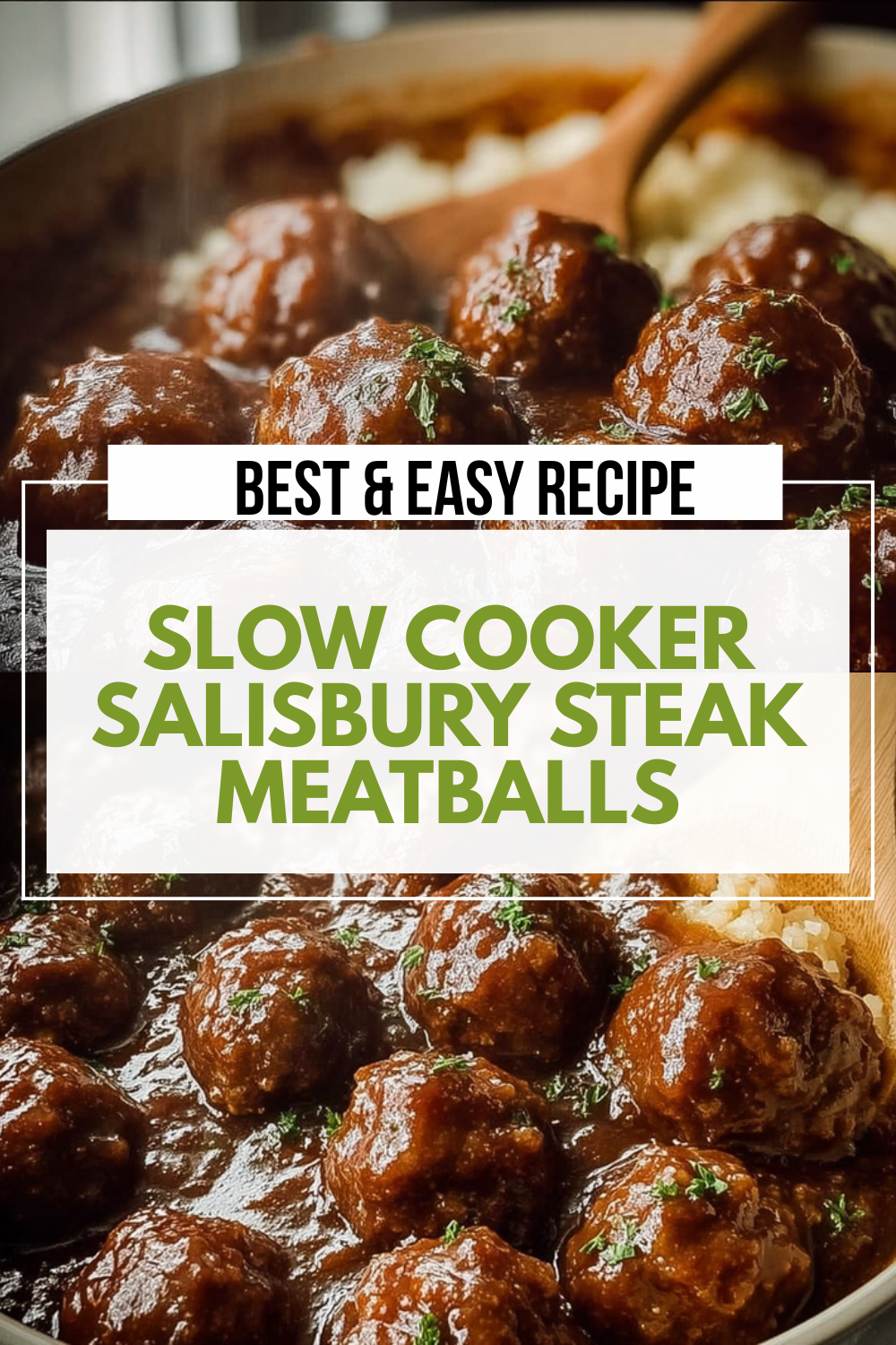 Slow Cooker Salisbury Steak Meatballs