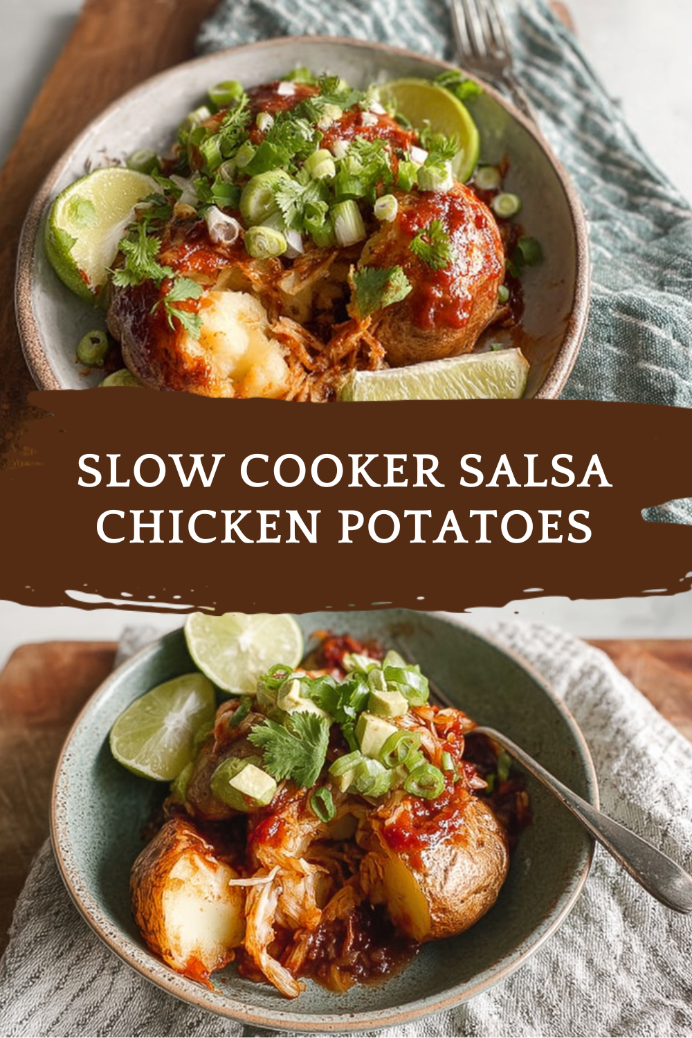 Slow Cooker Salsa Chicken Potatoes
