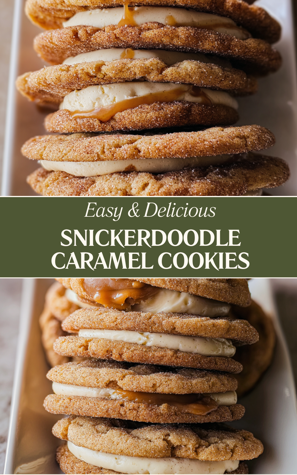 Snickerdoodle Caramel Cookies
