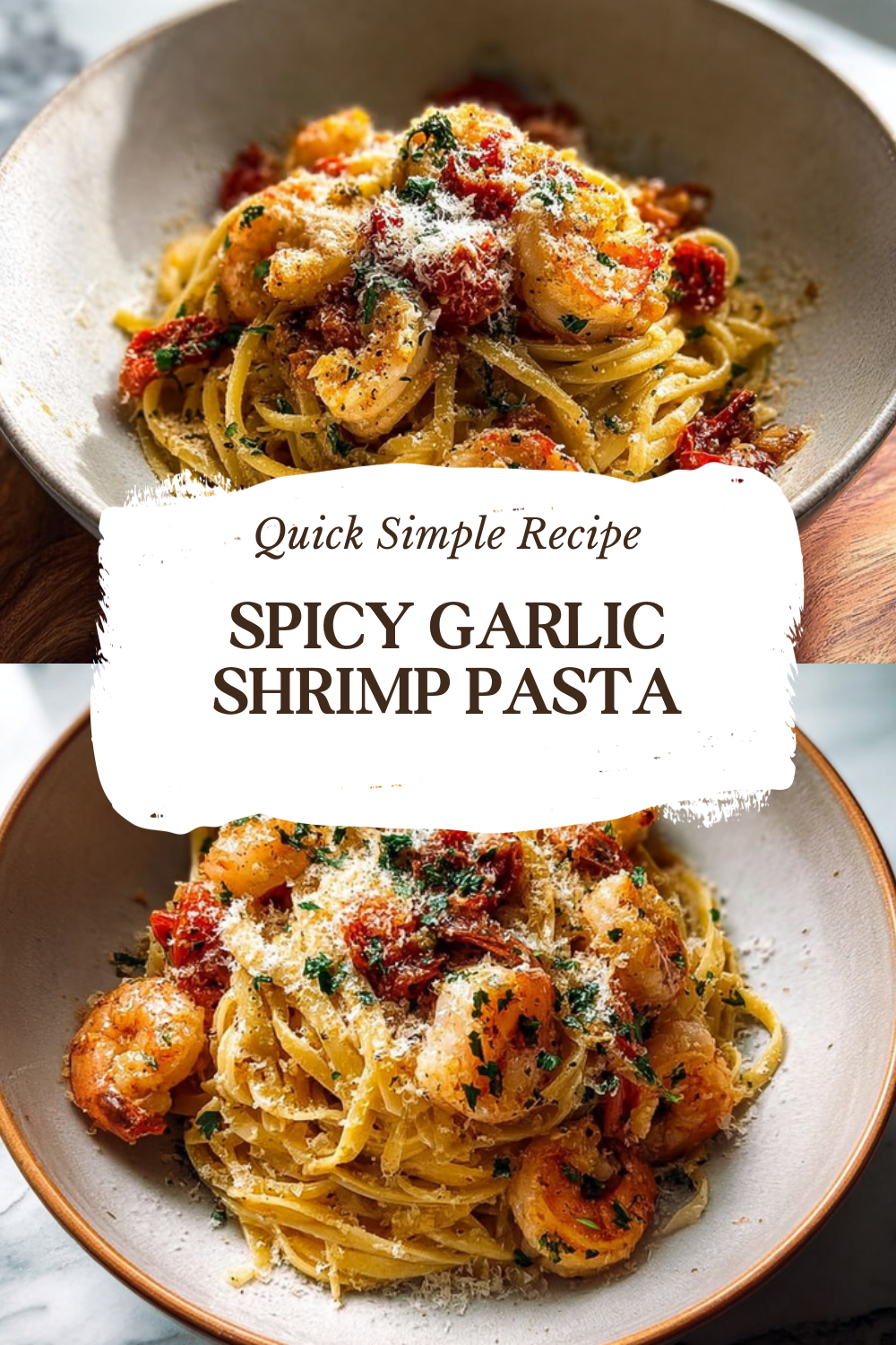 Spicy Garlic Shrimp Pasta