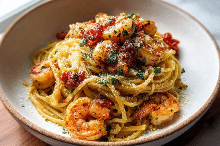 Spicy Garlic Shrimp Pasta 59.Png
