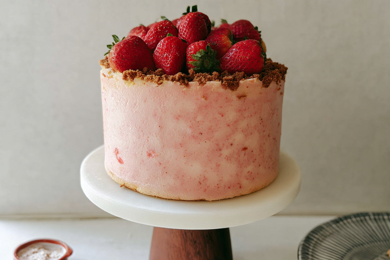 Strawberry Biscoff Cake