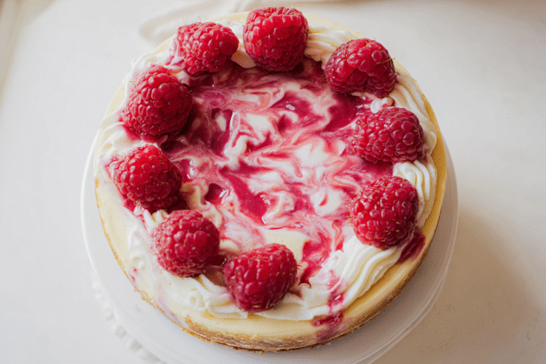 White Chocolate Raspberry Cheesecake Recipe 34.Png