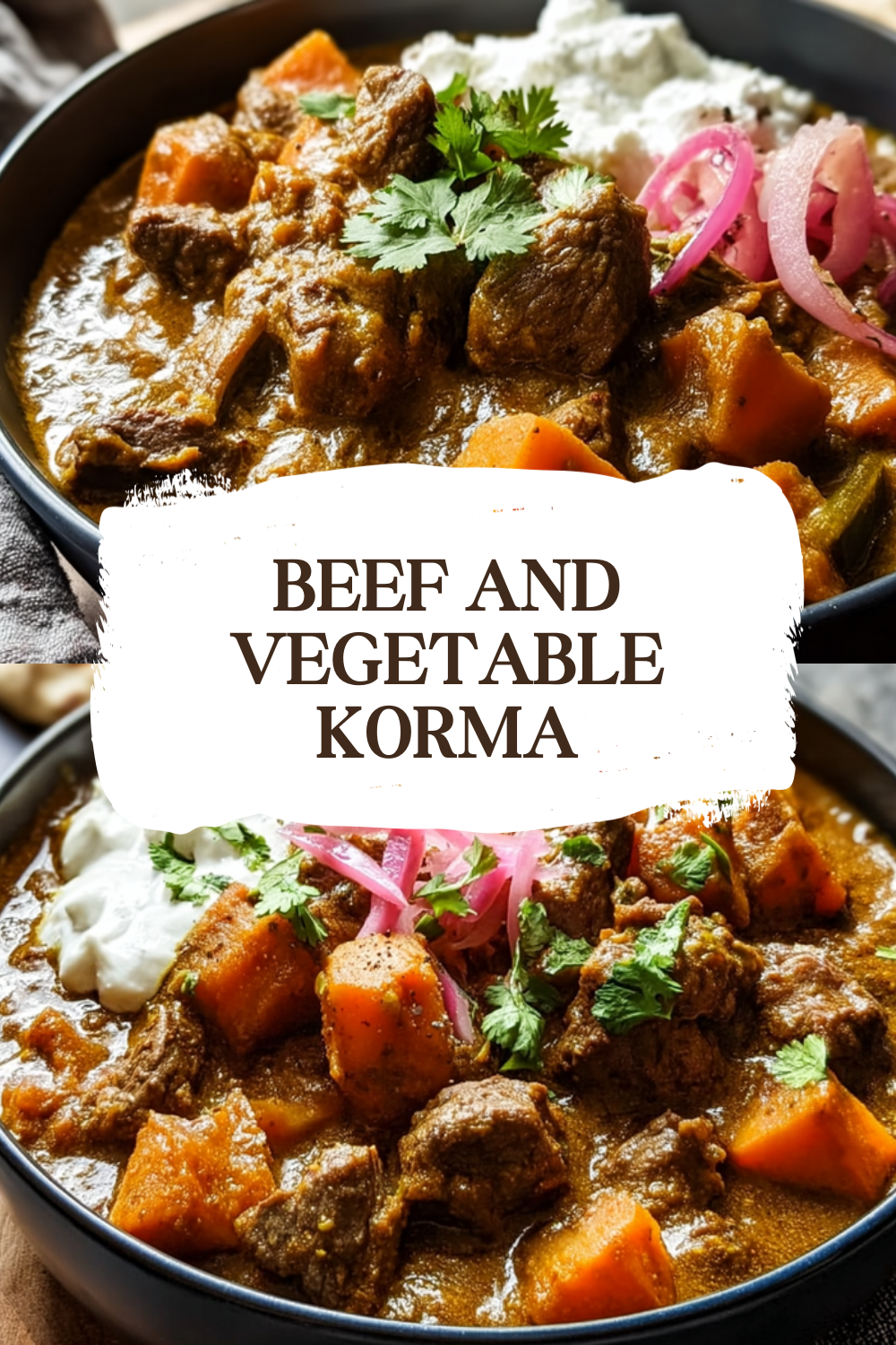 Beef And Vegetable Korma