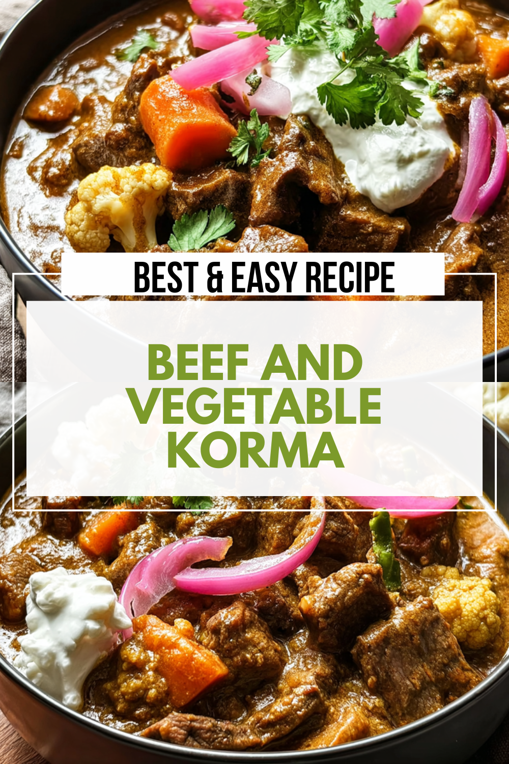 Beef And Vegetable Korma