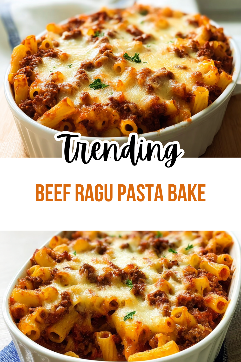 Beef Ragu Pasta Bake
