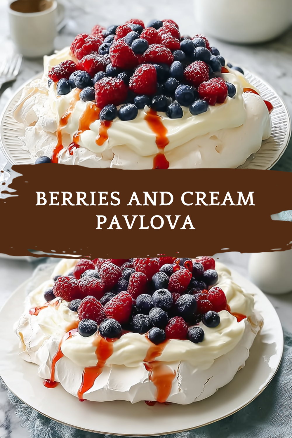Berries And Cream Pavlova