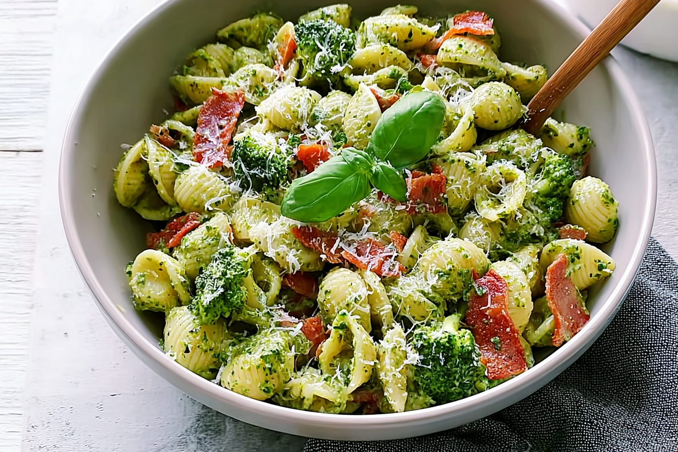 Broccoli Pesto Pasta Salad