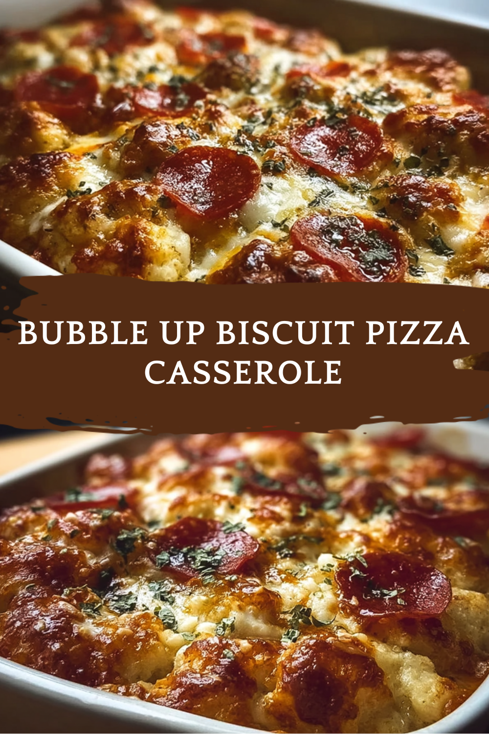 Bubble Up Biscuit Pizza Casserole