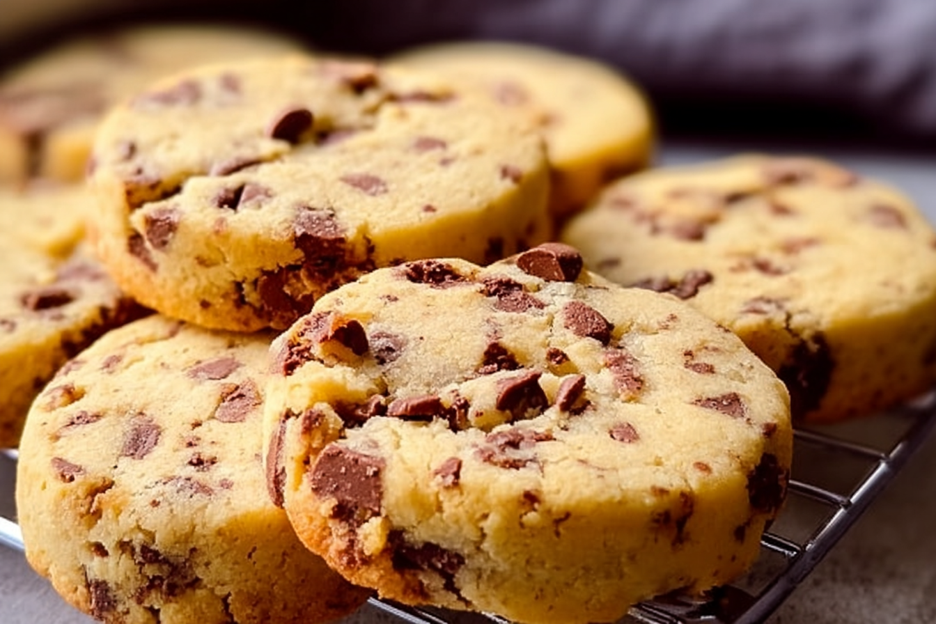 Buttery Chocolate Chip And Toffee Shortbread Cookies