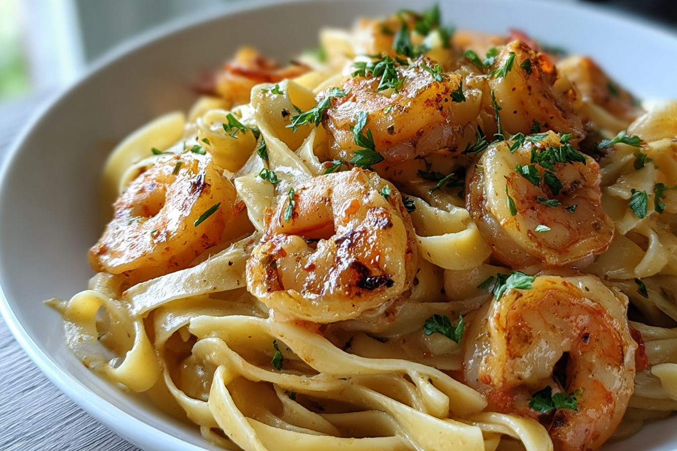 Cajun Shrimp And Chicken Pasta