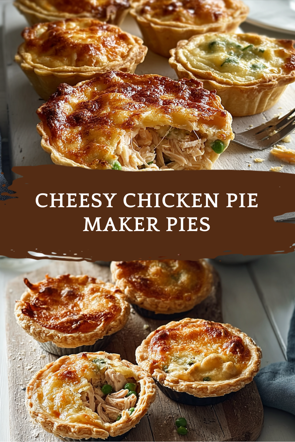 Cheesy Chicken Pie Maker Pies