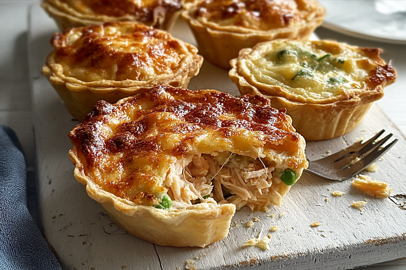 Cheesy Chicken Pie Maker Pies