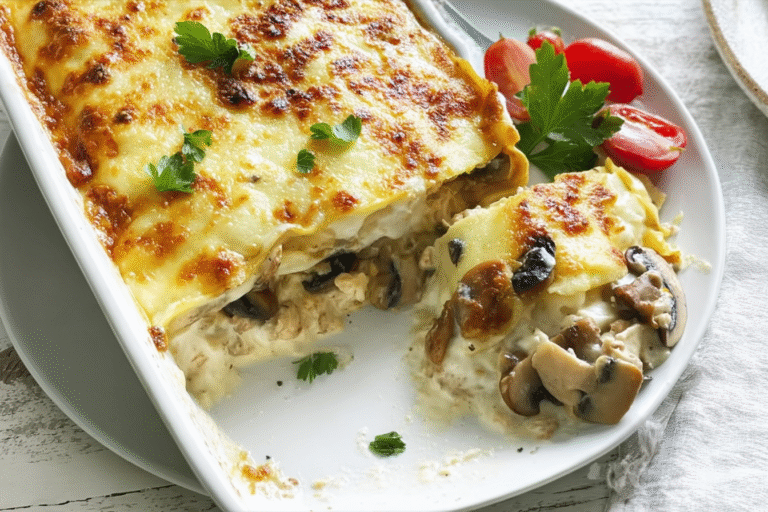 Chicken And Mushroom Crepe Bake 82.Png