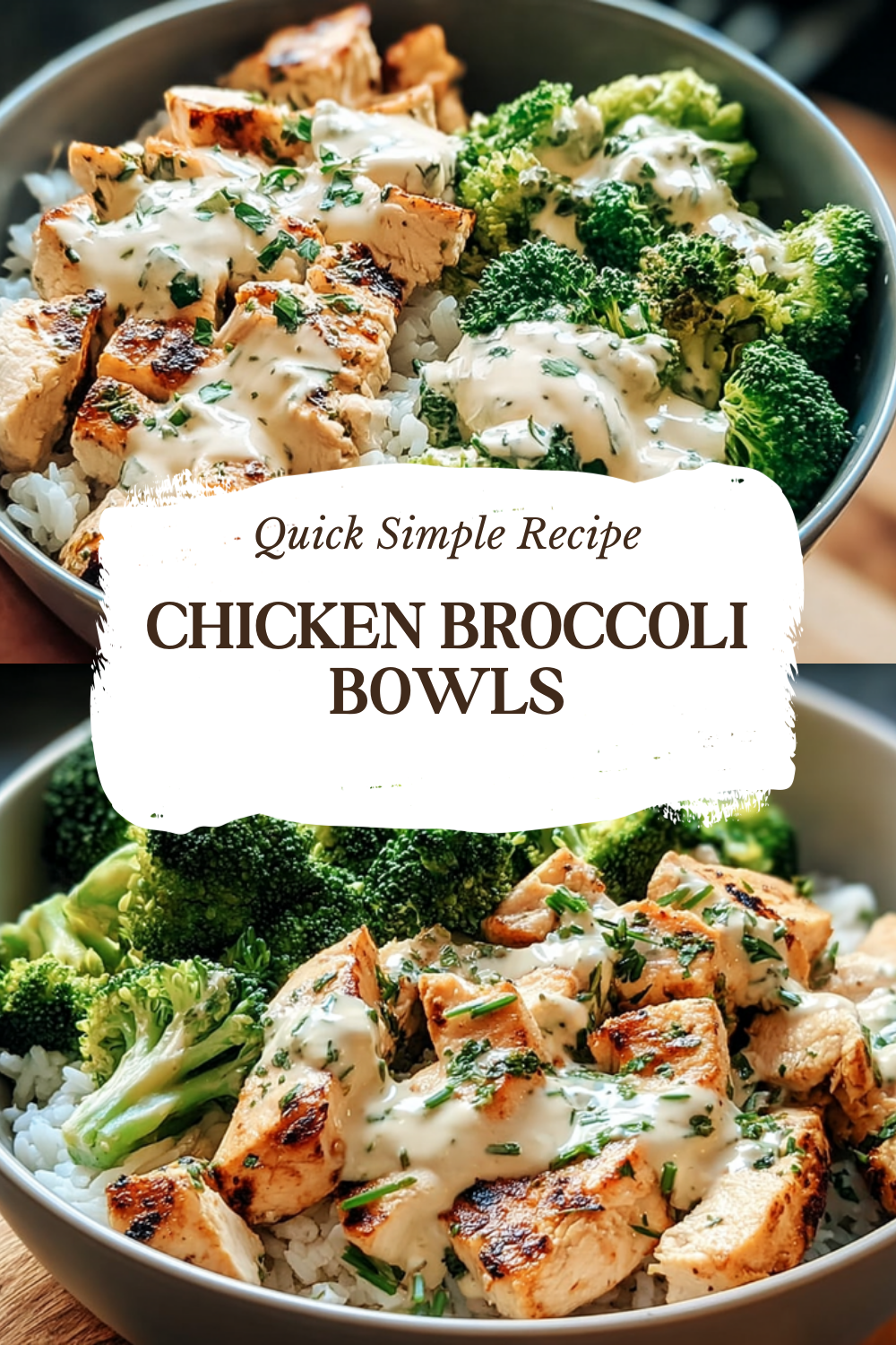 Chicken Broccoli Bowls