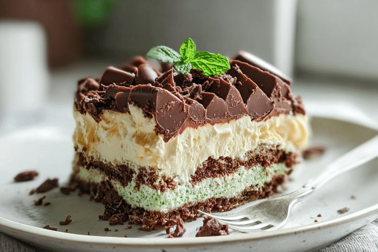 Choc Mint Crackle Cheesecake Lasagne 5.Png
