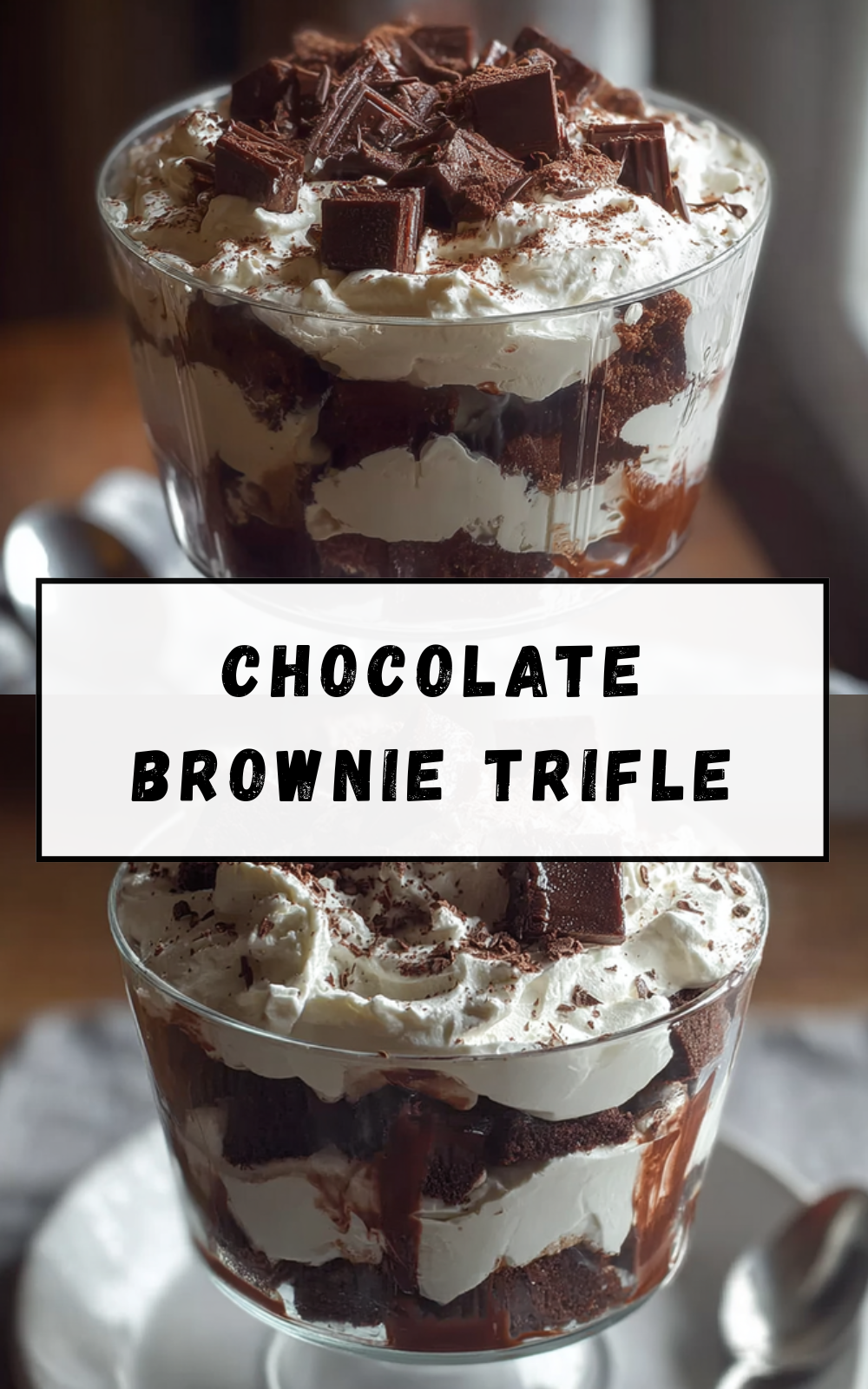 Chocolate Brownie Trifle