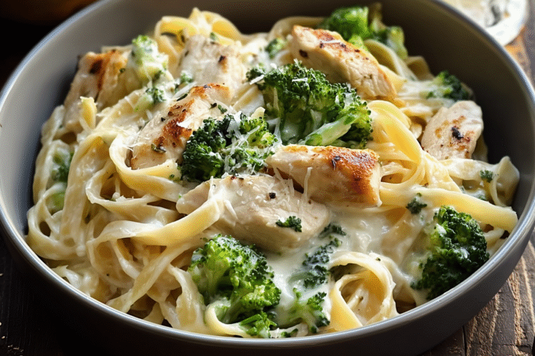 Creamy Chicken Broccoli Alfredo Fettuccine 79.Png