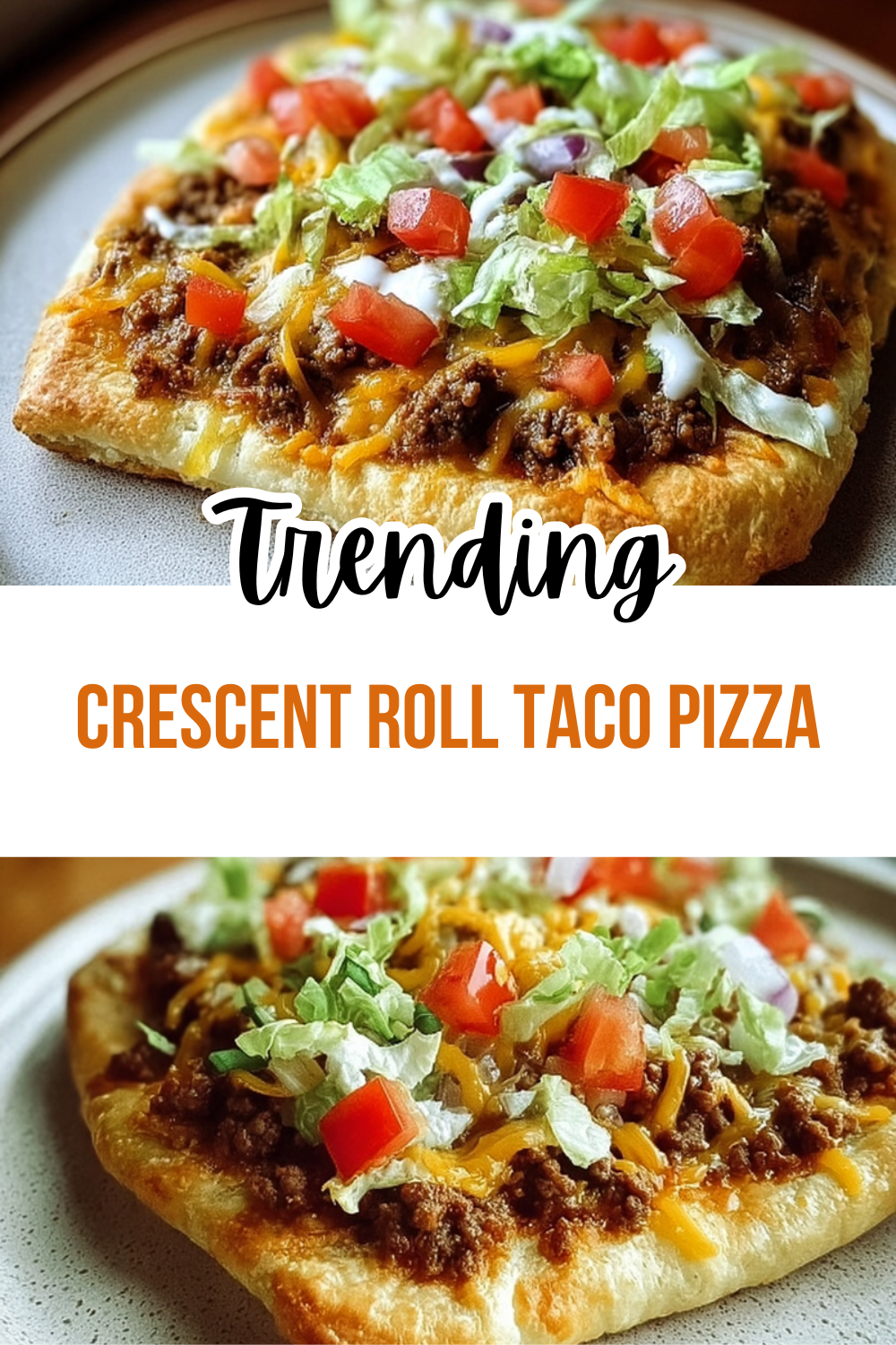 Crescent Roll Taco Pizza