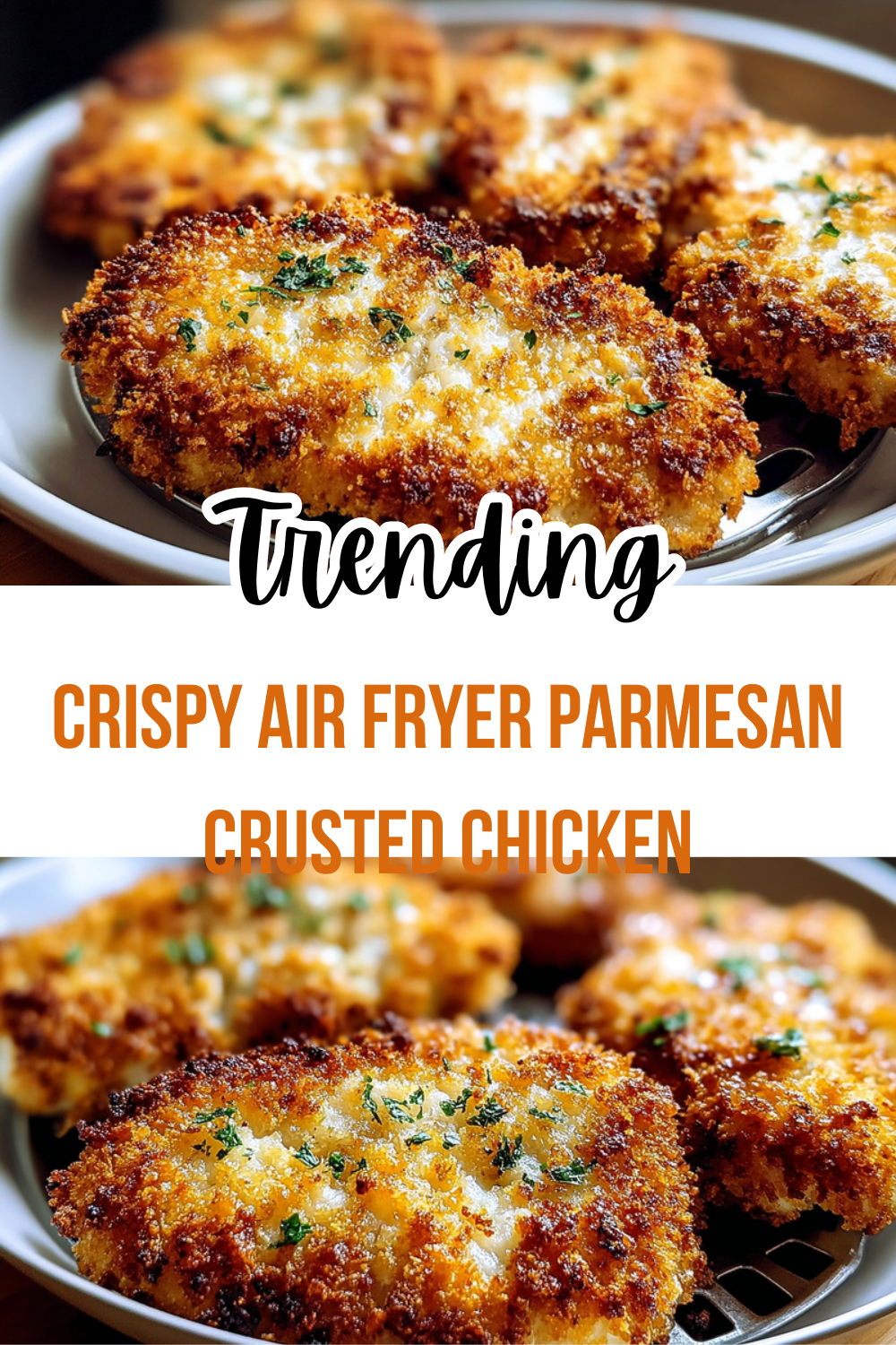Crispy Air Fryer Parmesan Crusted Chicken