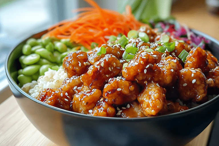 Crispy Honey Garlic Chicken Bowl 17.Png