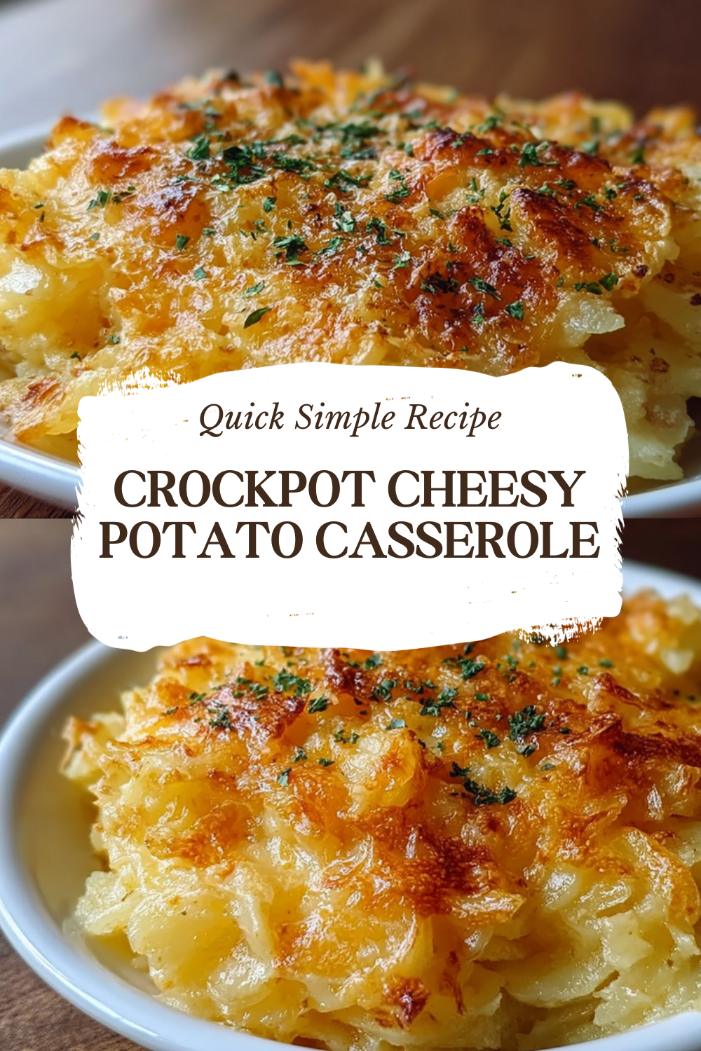 Crockpot Cheesy Potato Casserole