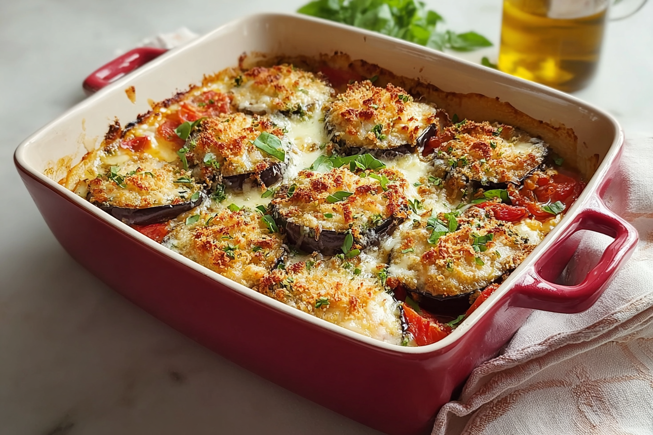 Eggplant Parmesan Gratin