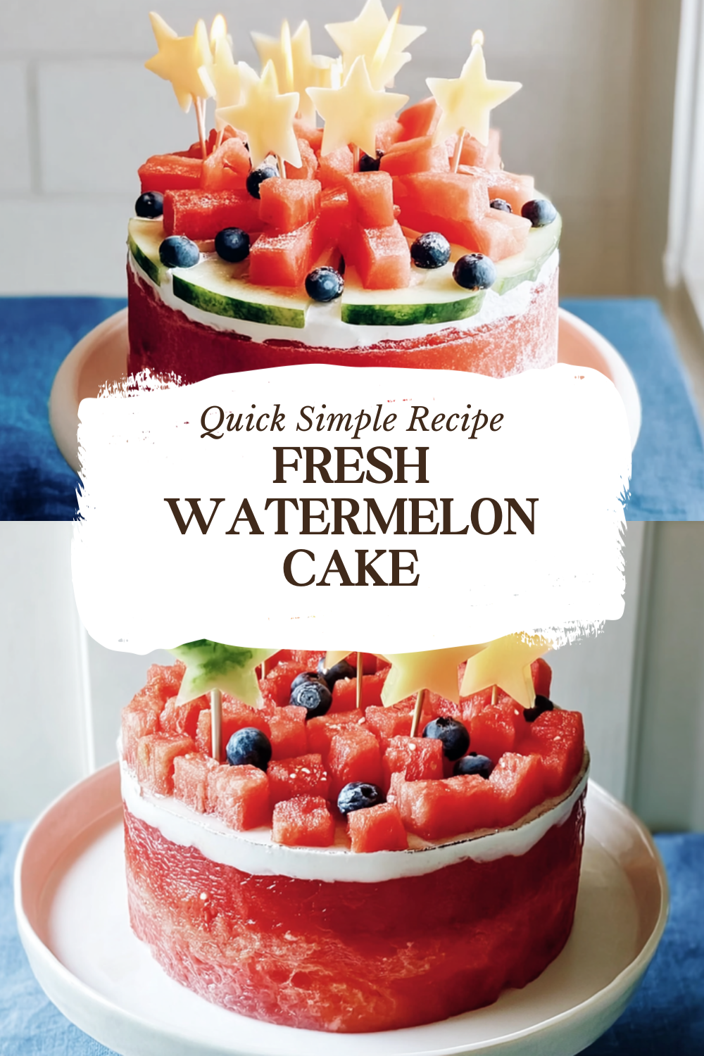 Fresh Watermelon Cake