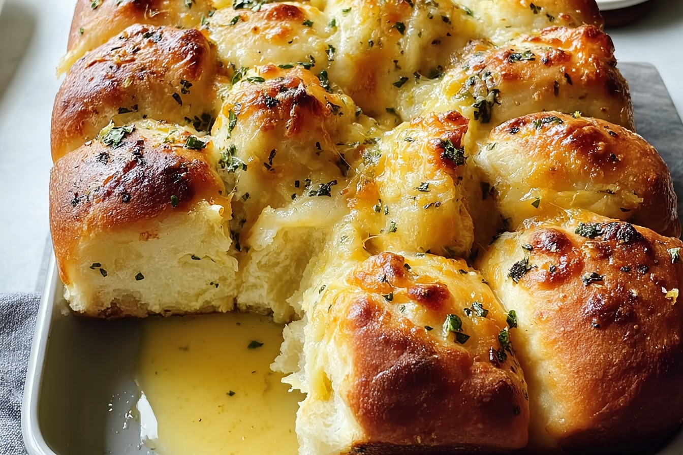 Garlic Herb And Cheese Pull Apart