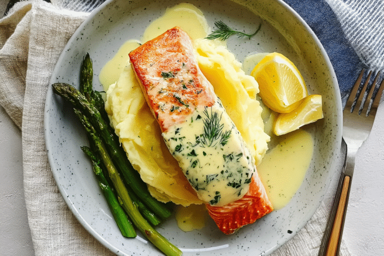 Garlic Herb Buttery Mash Salmon Lemon Butter Sauce 71.Png