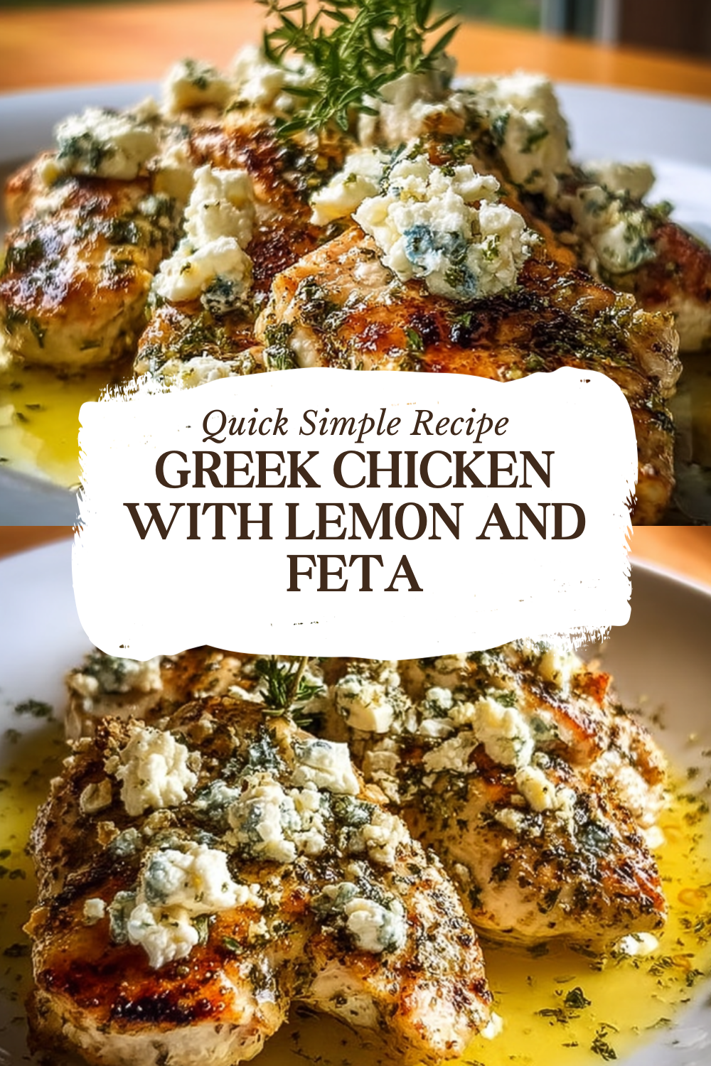 Greek Chicken With Lemon And Feta