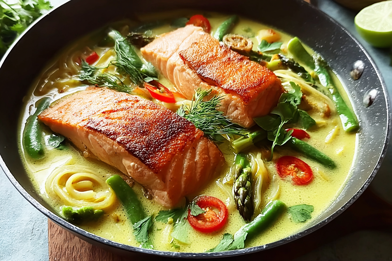 Green Thai Curry Salmon