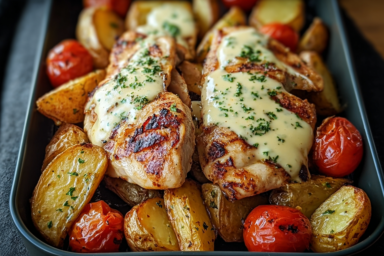 Grilled Chicken Roasted Potatoes