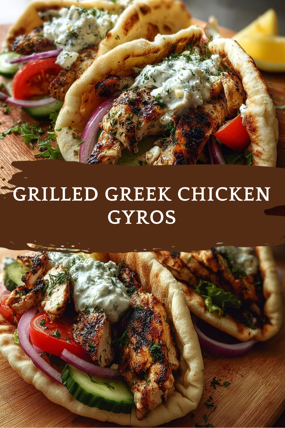 Grilled Greek Chicken Gyros